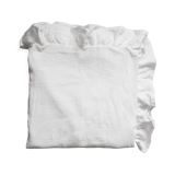 White upcycled cotton gas flying tablecloth