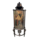 Half-moon corner cabinet decorated with a biblical scene, 19th century