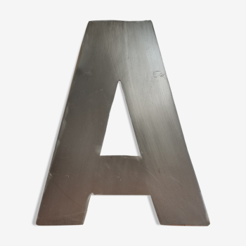 Industrial style letter in metal