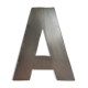 Industrial style letter in metal