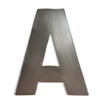 Industrial style letter in metal