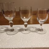 Set of 3 antique glasses