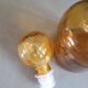 Amber molded glass carafe with stopper