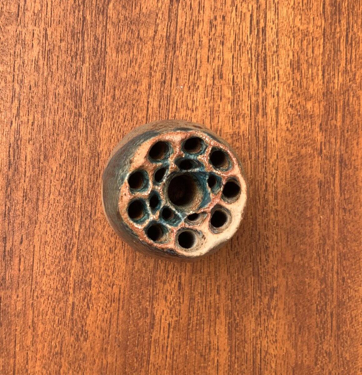 Postmodern vintage ceramic flower vase, 1980s