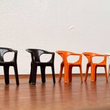 300 Monobloc Decorative Chairs Small by Henry Massonnet for Stamp, France, 1970s, Set of 5