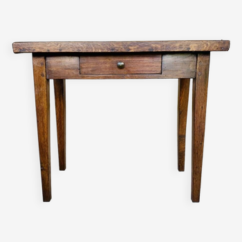 Petite console/ Table d'appoint en noyer 19eme siècle