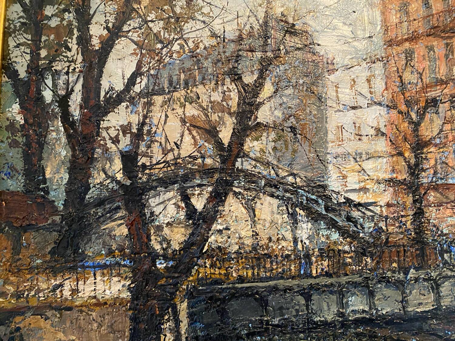 Canal saint Martin à Paris signé Guerber