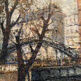Canal saint Martin à Paris signé Guerber