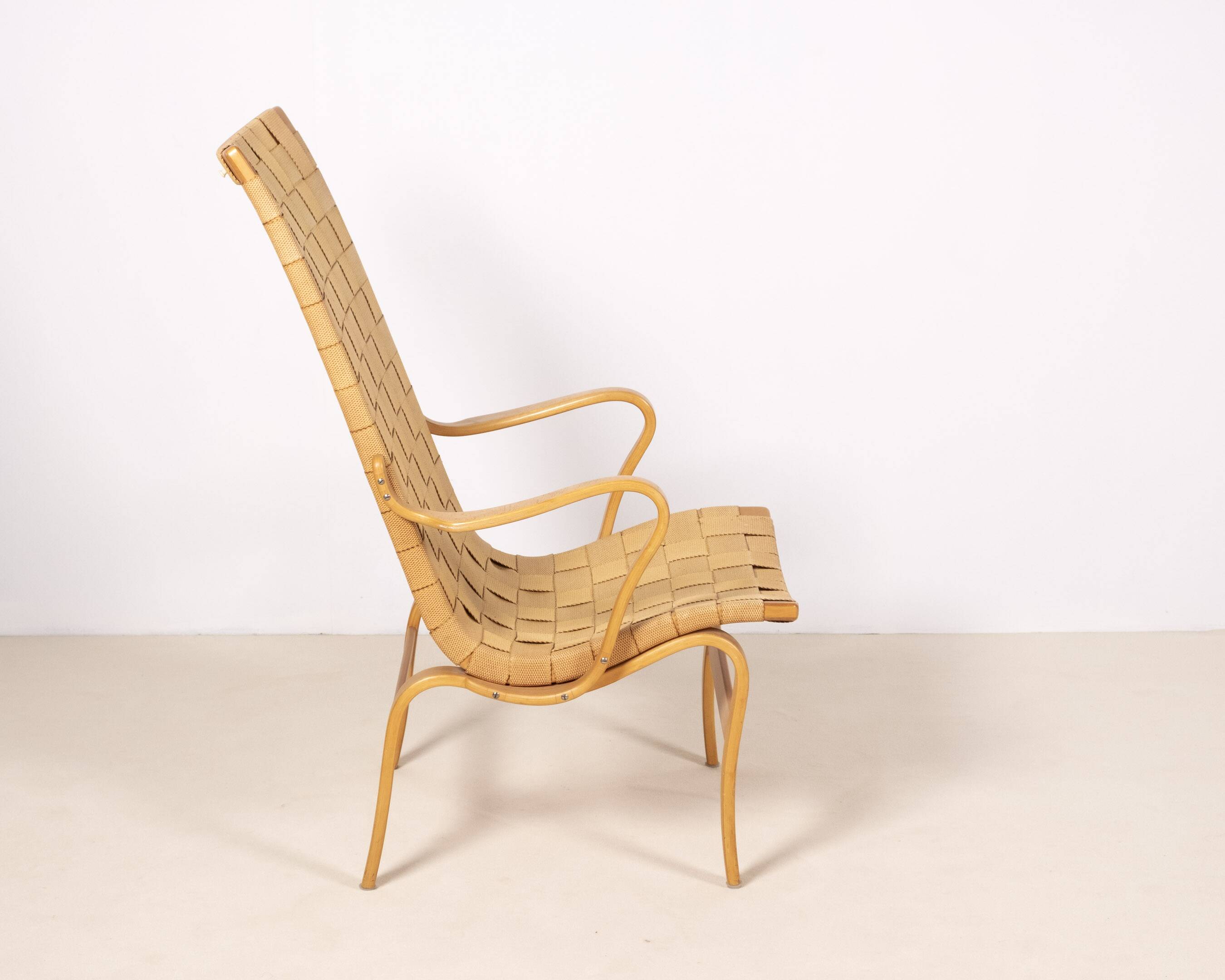 Bruno Mathsson lounge chair High Eva for Firma Karl Mathsson, Sweden