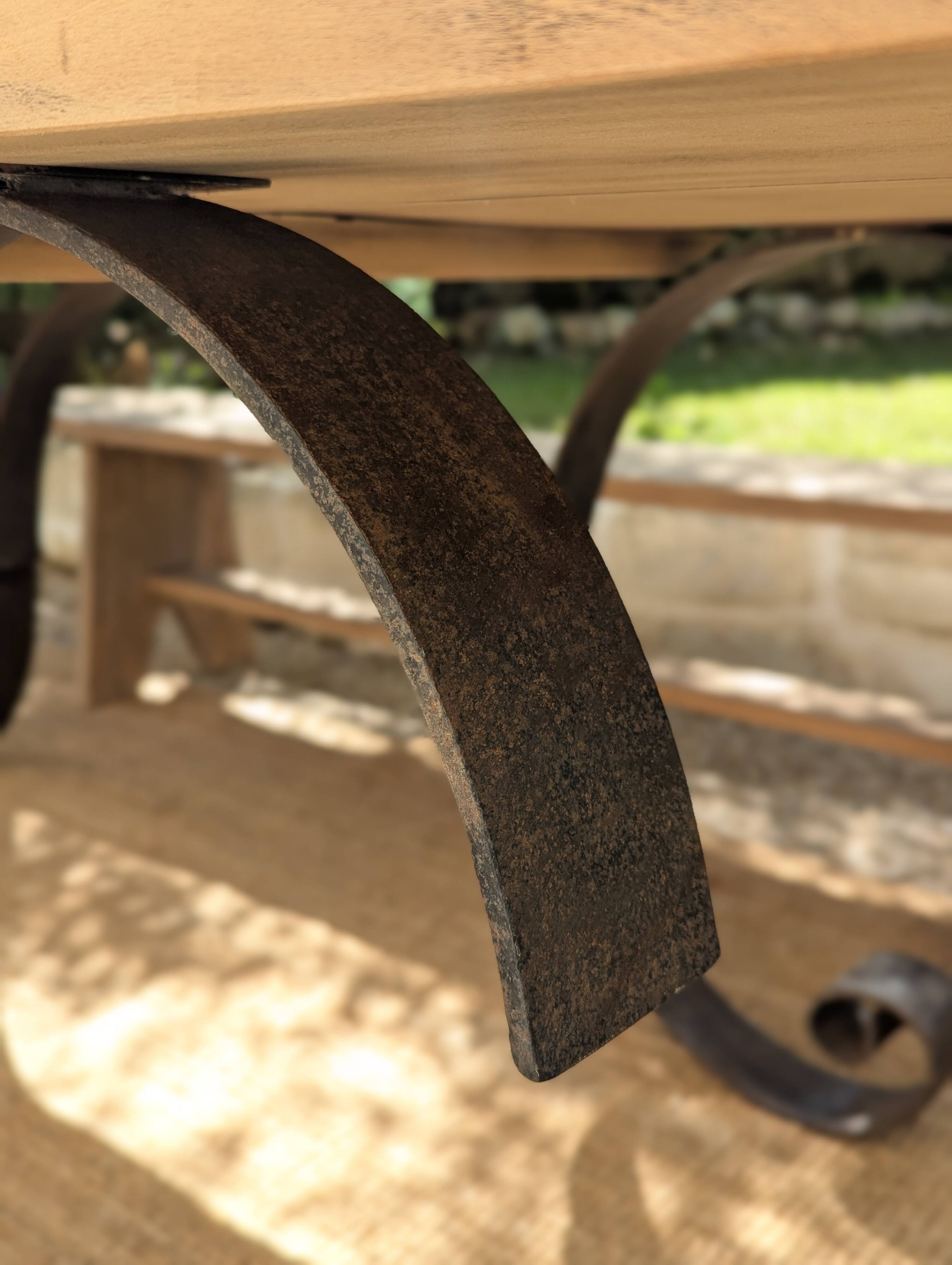 Table set, stools and benches