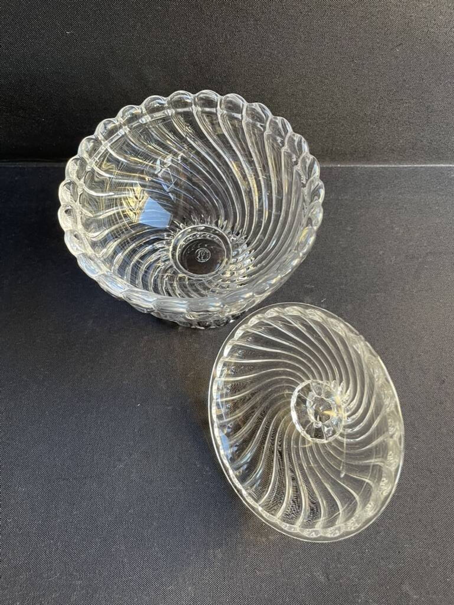 Baccarat Bamboo Twisted Sugar Bowl