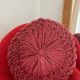 Coussin rond velours