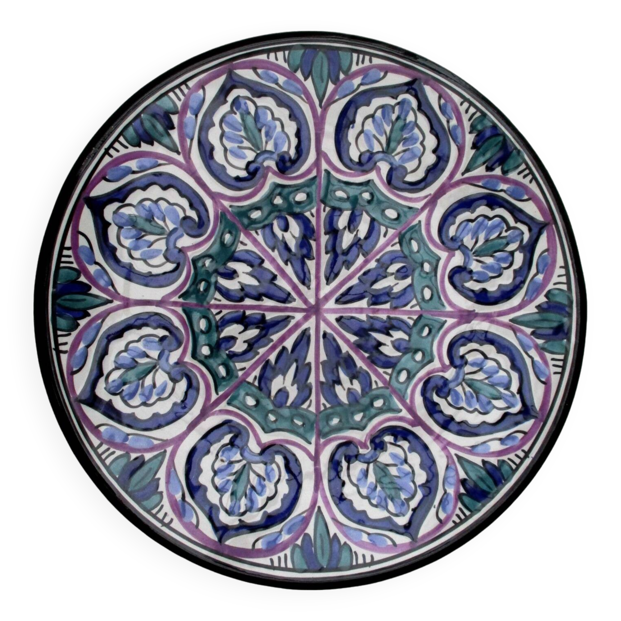 Large round dish - Nabeul ceramics