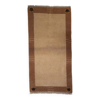 Vintage 1960s Tibetan Khaden rug 68cm x 135cm - 1C1260