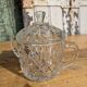 Sucrier en verre vintage
