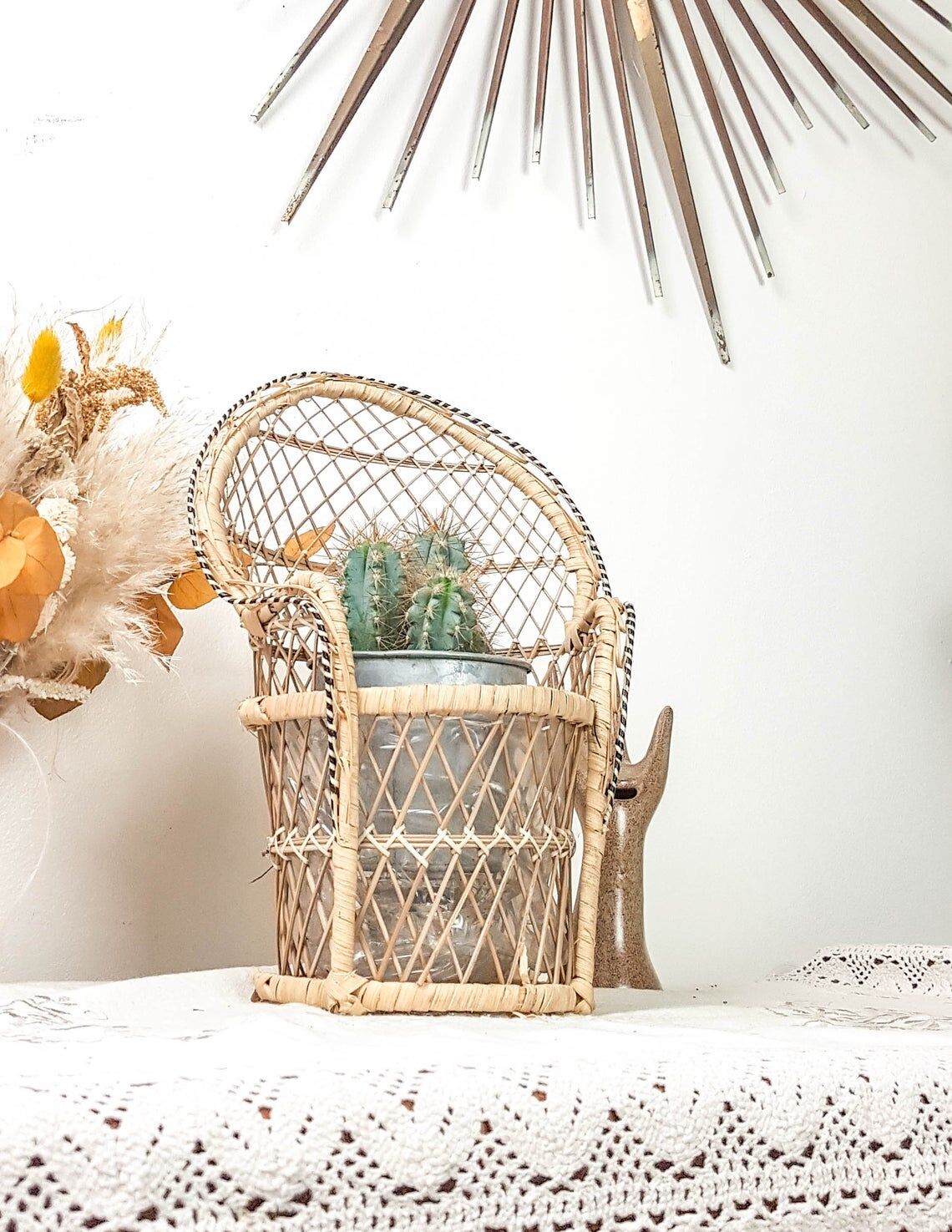 Emmanuelle miniature rattan chair