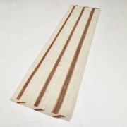 Tapis Kilim marron et beige 2x8, 71x260 cm