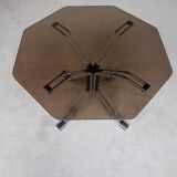 Table en verre hexagonal