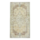 Tapis persan jaune clair et marron 4x7, 114x204 cm