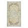 Tapis persan jaune clair et marron 4x7, 114x204 cm