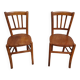 pair of bistro chairs