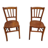 pair of bistro chairs