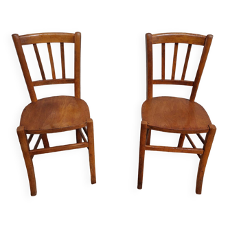 pair of bistro chairs