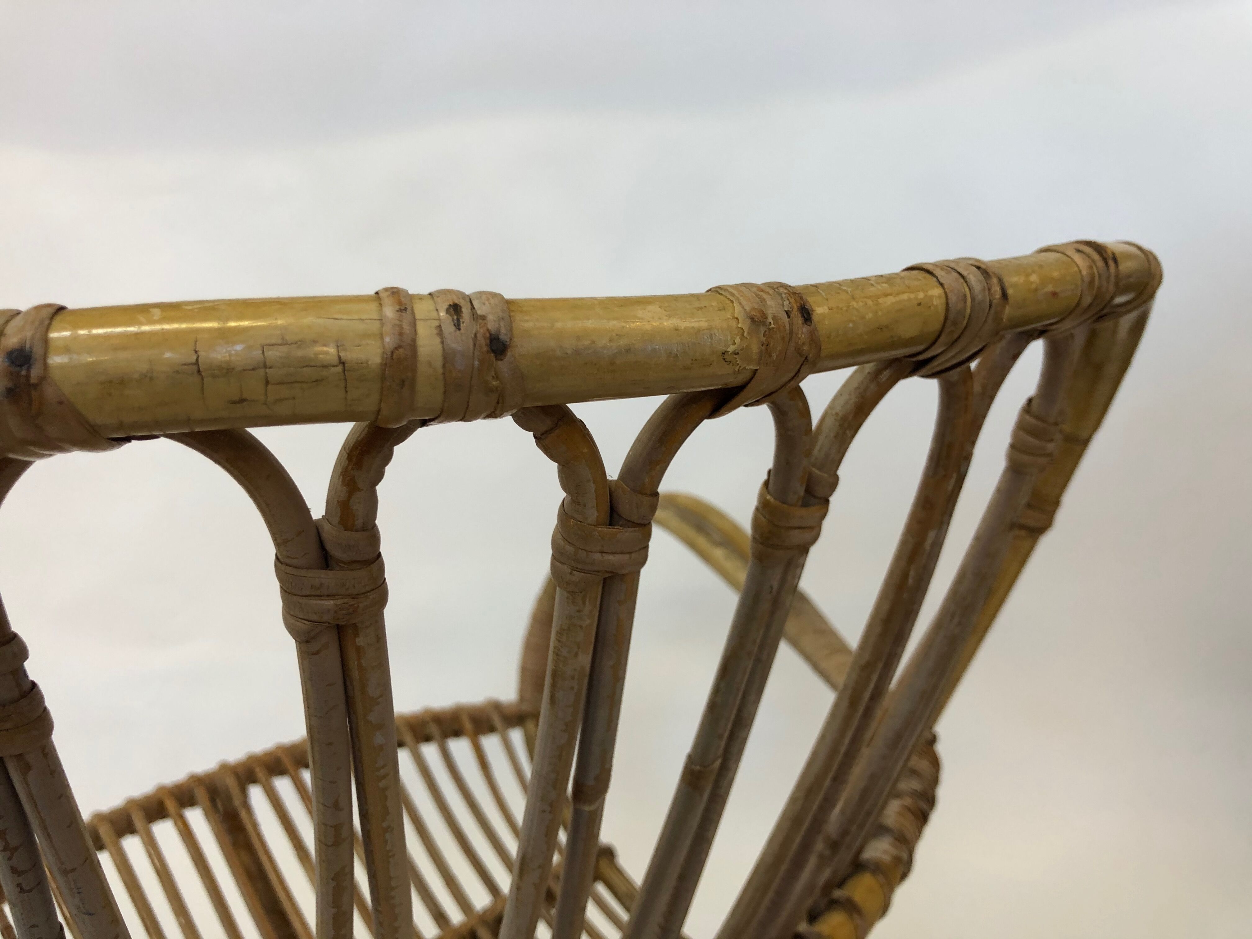 Rattan chair by Rohe Noordwolde, 1960