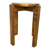 Brutalist pine stool