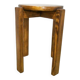 Brutalist pine stool