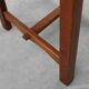 1960s Belgian Mid-Century Chair in Oak and Wicker, Brutalist Style