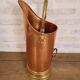 Old copper coal bucket