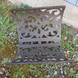 Cast iron magazine rack / wood log rack