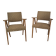 Paire de fauteuils bridge vintage 1950