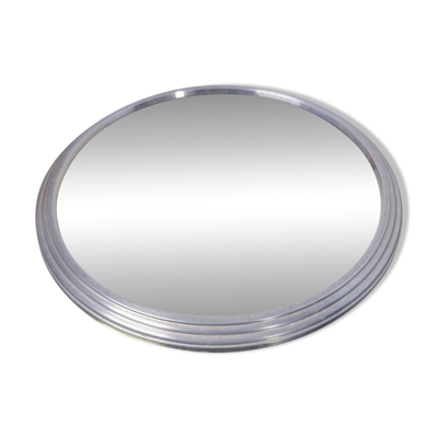Plateau miroir argenté