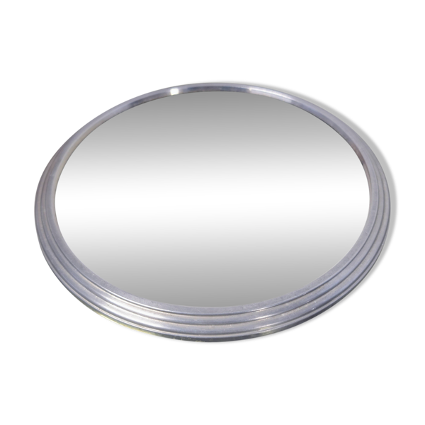 Plateau miroir argenté