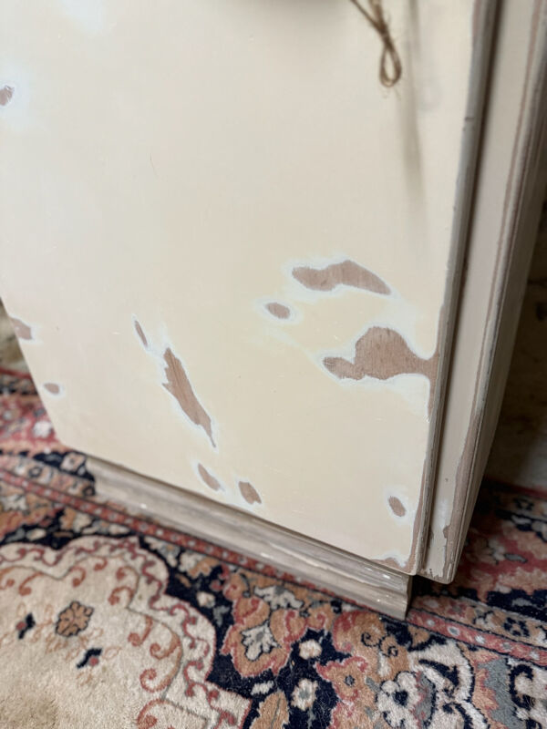 Petite armoire une porte art déco patinée