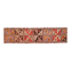 1970s Vintage Turkish Handmade Wool & Cotton Orange Runner Rug 82x340