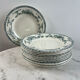 Set of 12 deep plates in ironstone Ninon 24cm