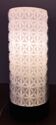 Mazda opal glass lamp with patterns