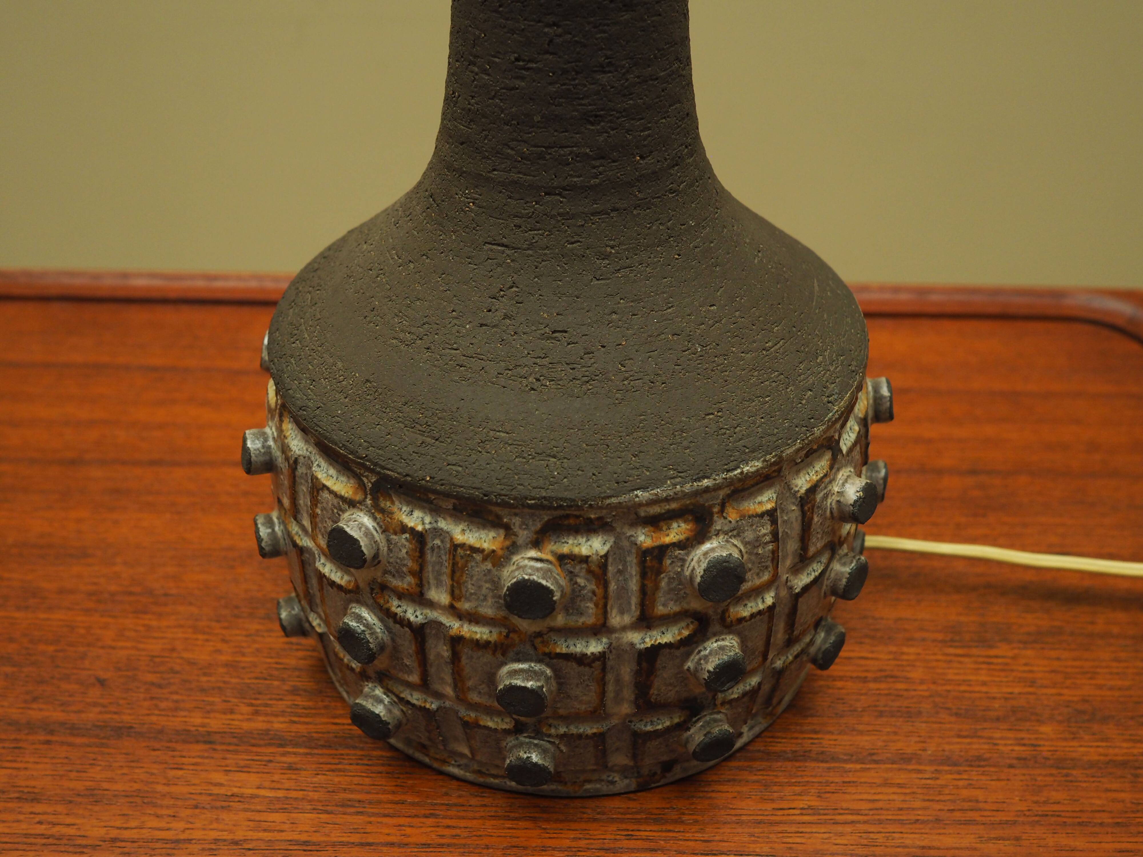 Ceramic lamp, Danish design, 1970s, production: Denmark
