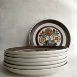 Set of 7 Langley "Mayflower" Dinner Plates - Made in England