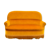 Vintage velvet bench