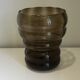 Verextrafort vase in smoked glass, Belgium 1970s