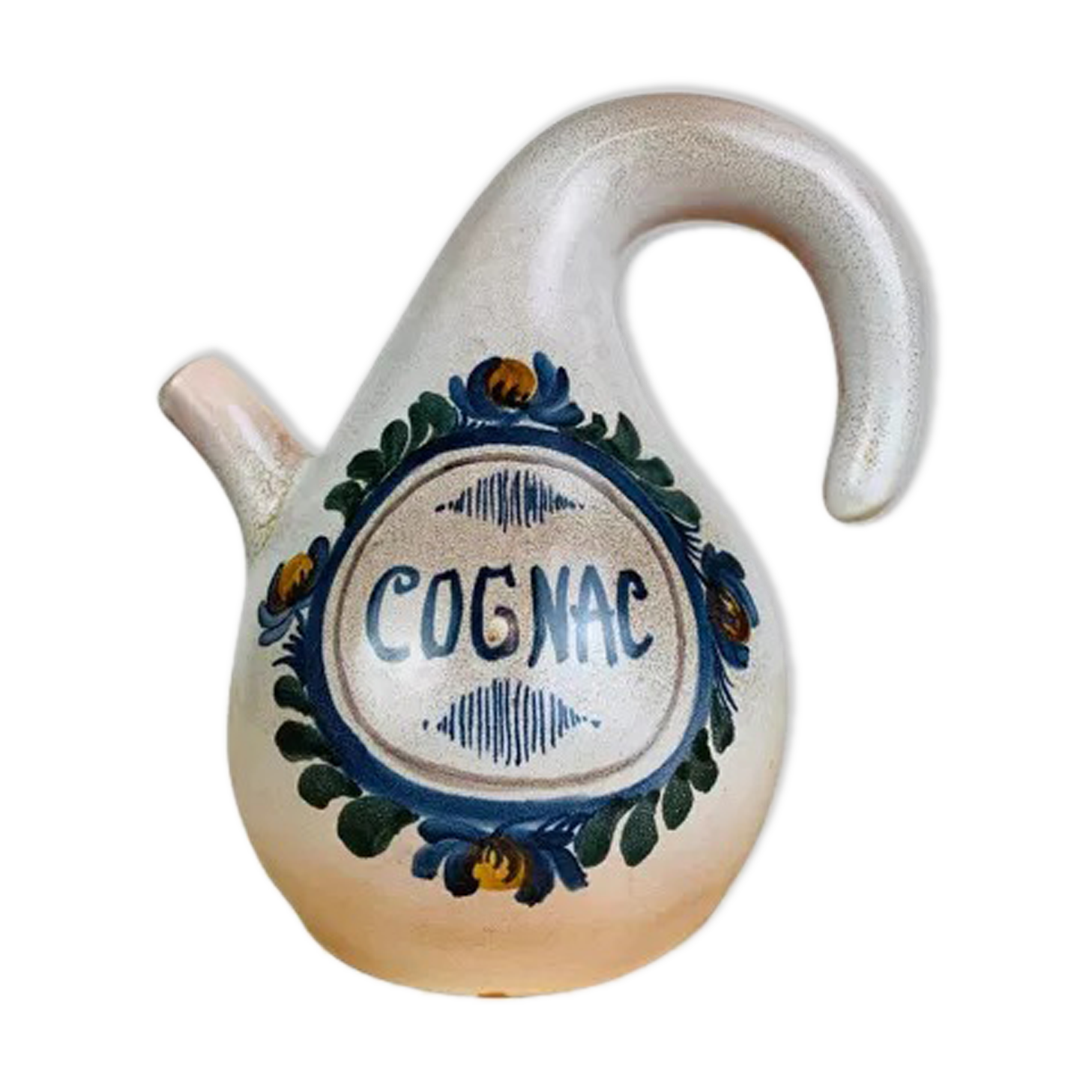 Cognac pitcher by Jean de Lespinasse ceramic 50s