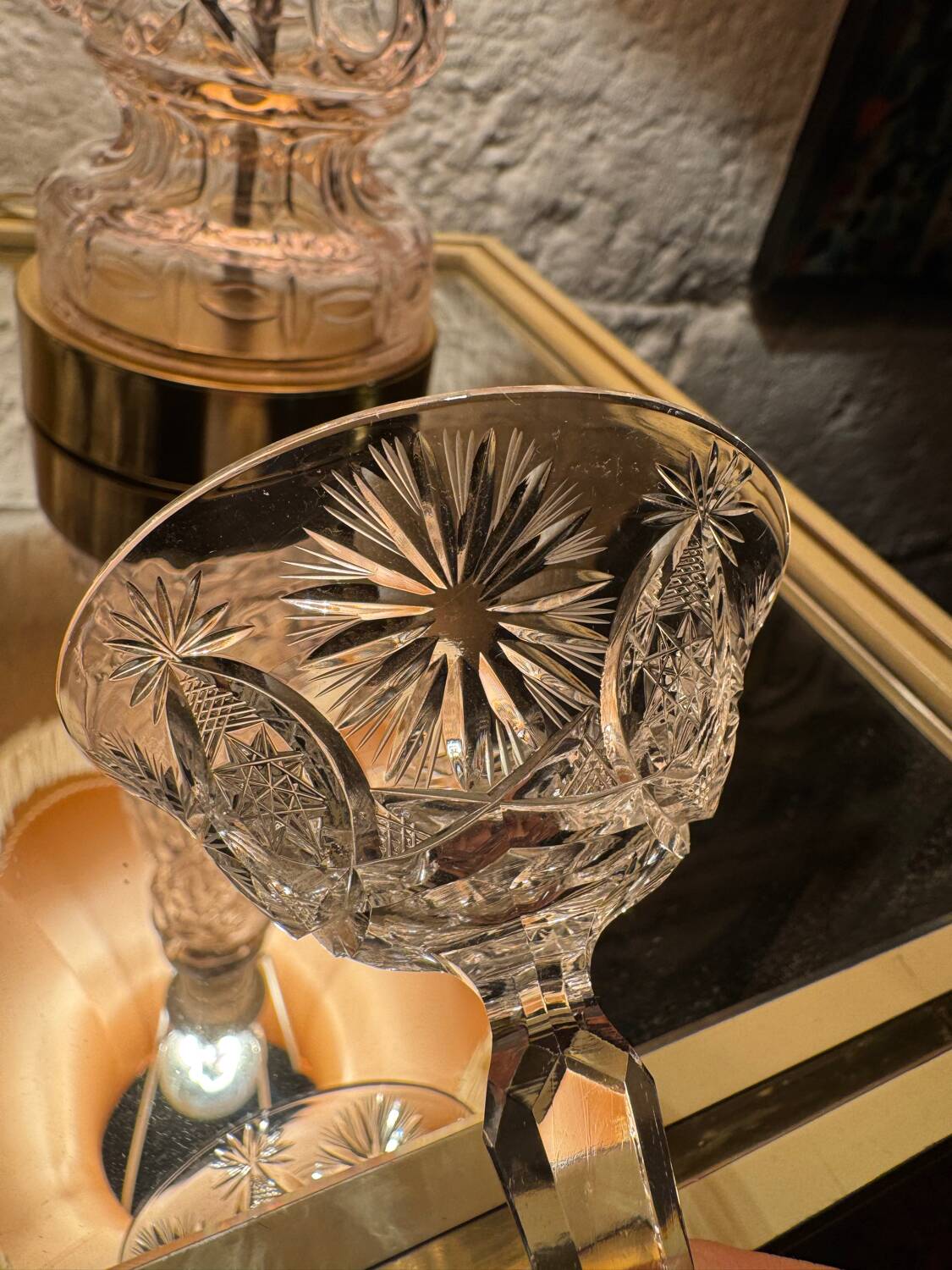 Verres à liqueur cristal du Creusot anciens