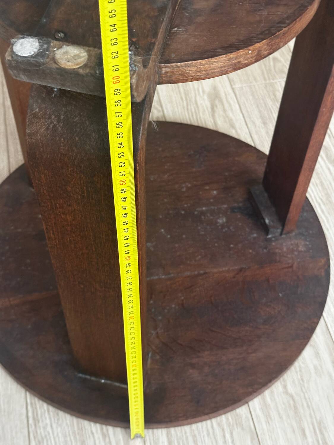 Art Deco oak pedestal table