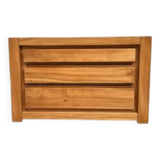 Commode en orme massif, Maison Regain, circa 1970