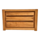 Solid elm chest of drawers, Maison Regain, circa 1970