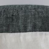 Rectangular cushion 100% Wool & Green Linen